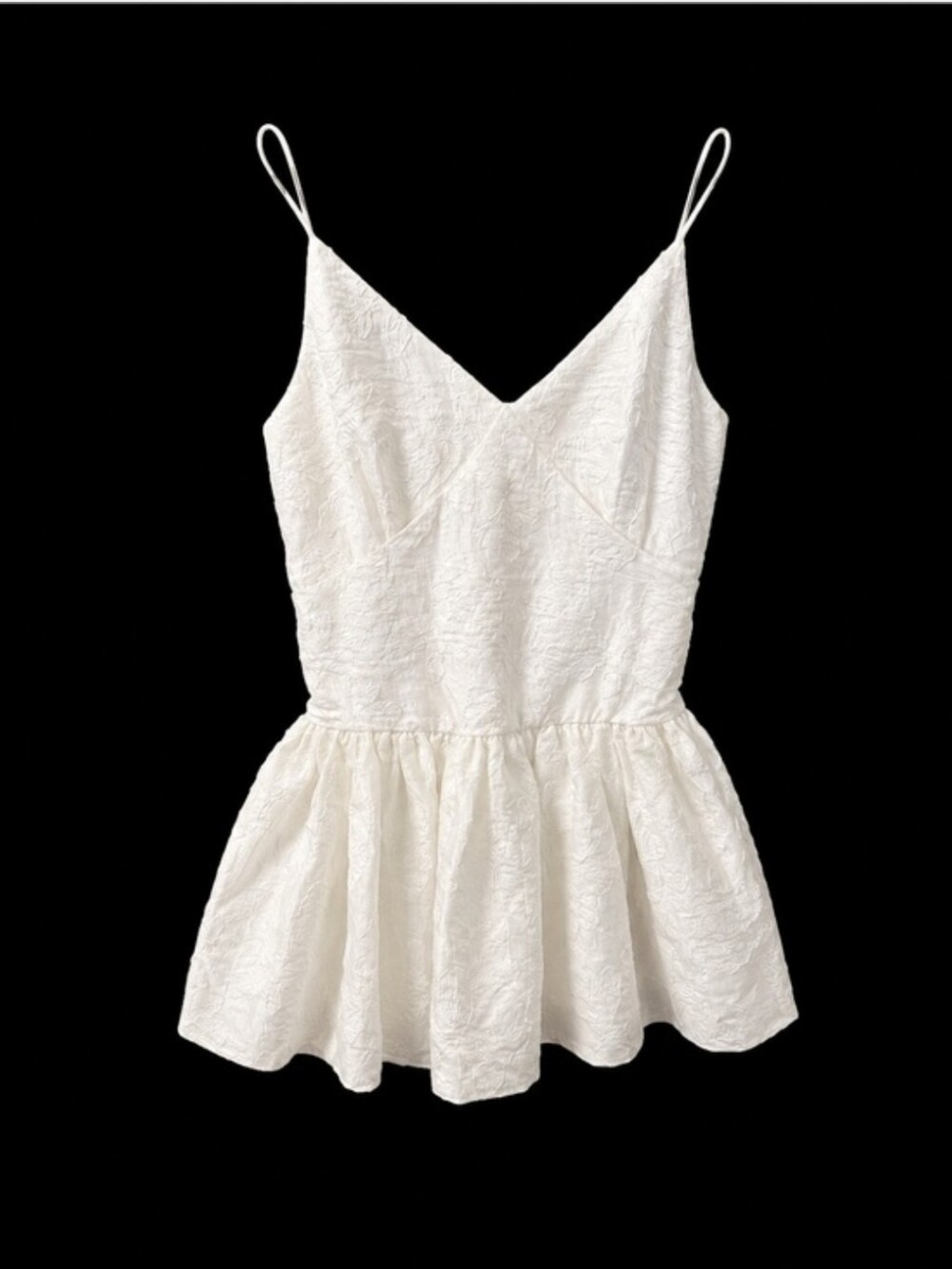 NWT Caroline Constas White Jacquard Balloon Mini Dress - Picture 8 of 9